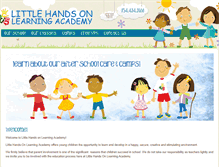 Tablet Screenshot of littlehandsonlearningacademy.com